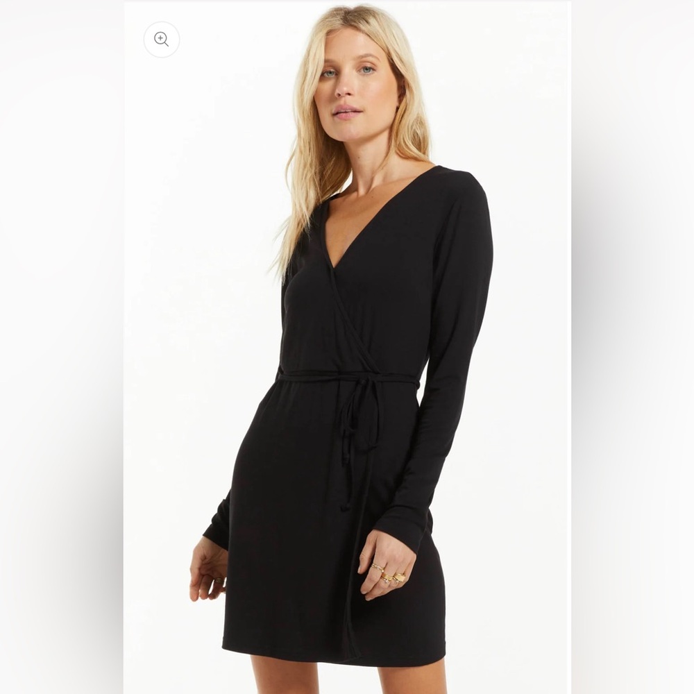 Z Supply Long Sleeve Wrap Dress